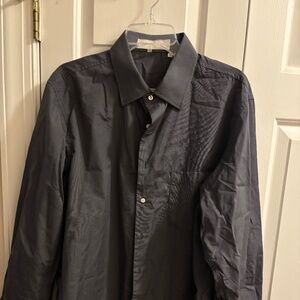 NWOT Men's Todd Shelton Dark Grey L/S Collared Dress Shirt Size XL 34/35
